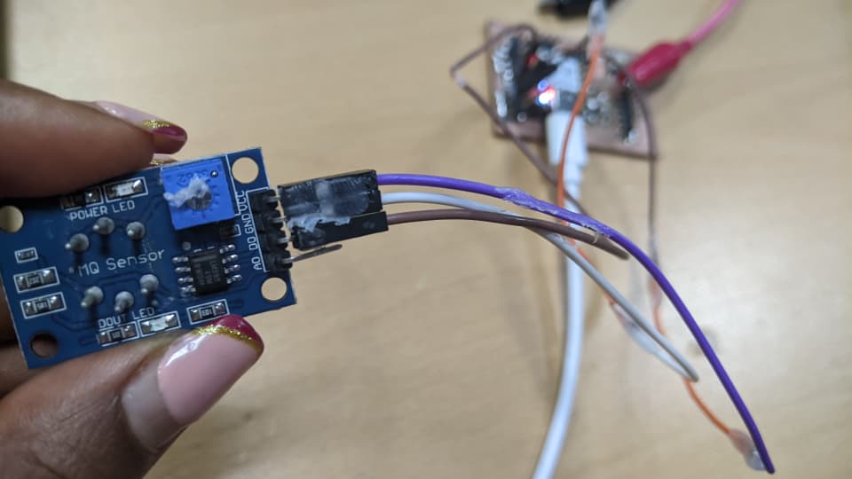 MQ135 Gas Sensor Module Pin Configuration