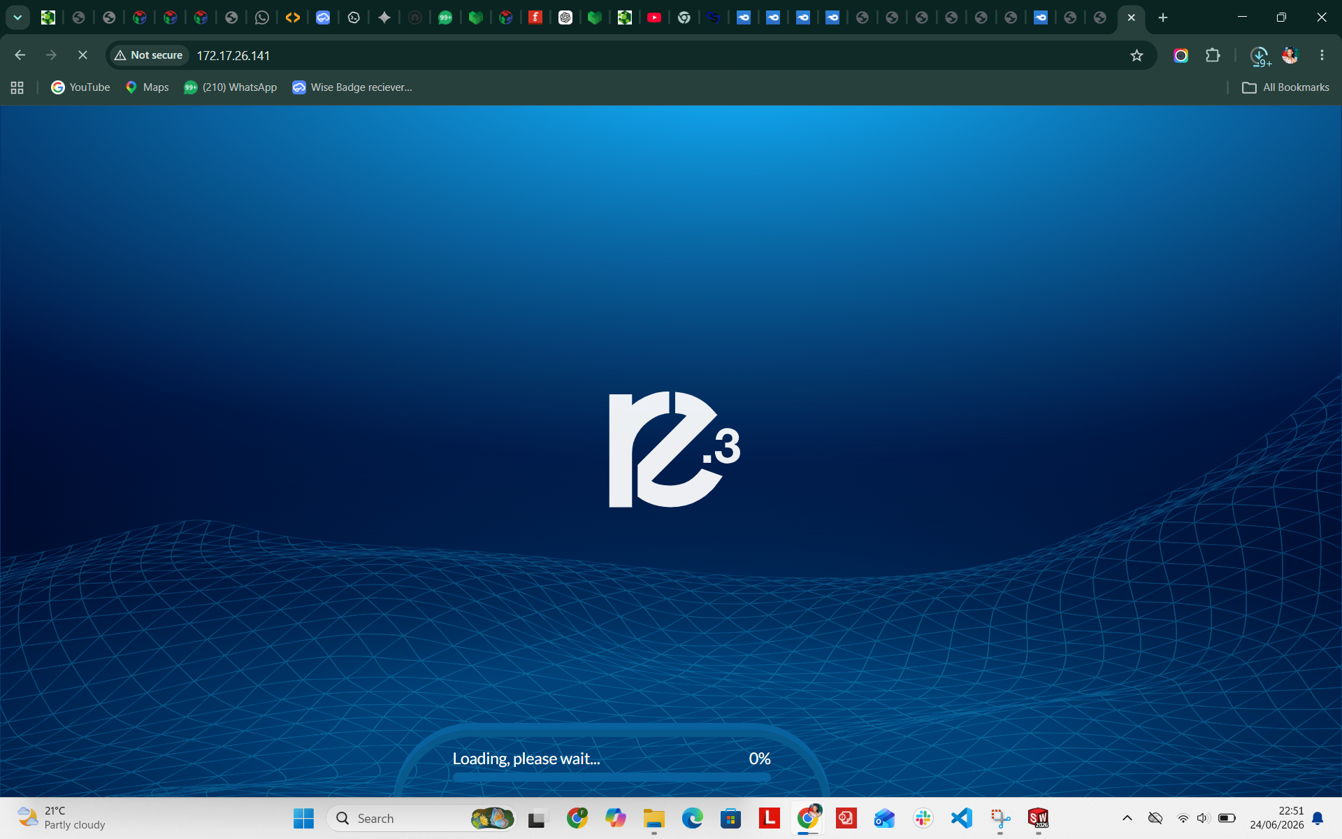 Connecting to laser cutter web interface