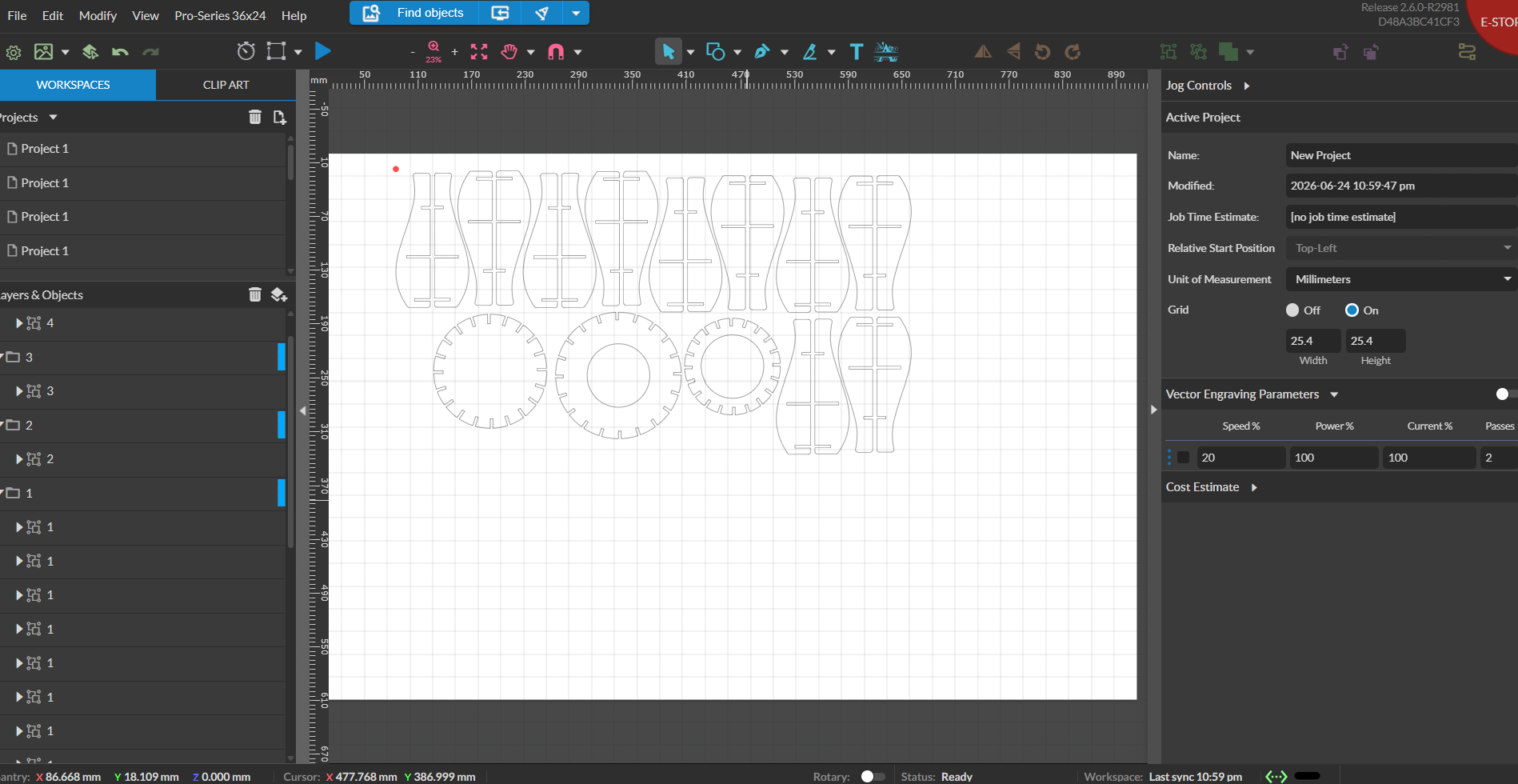 Arranging components on cutting bed sheet