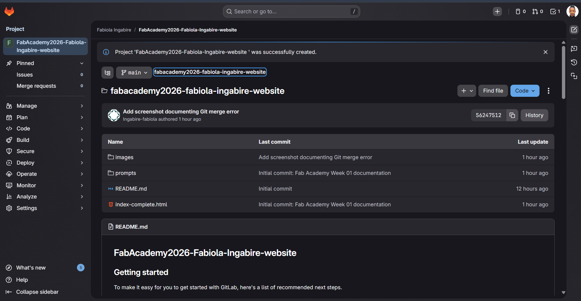 Fab Academy GitLab repository