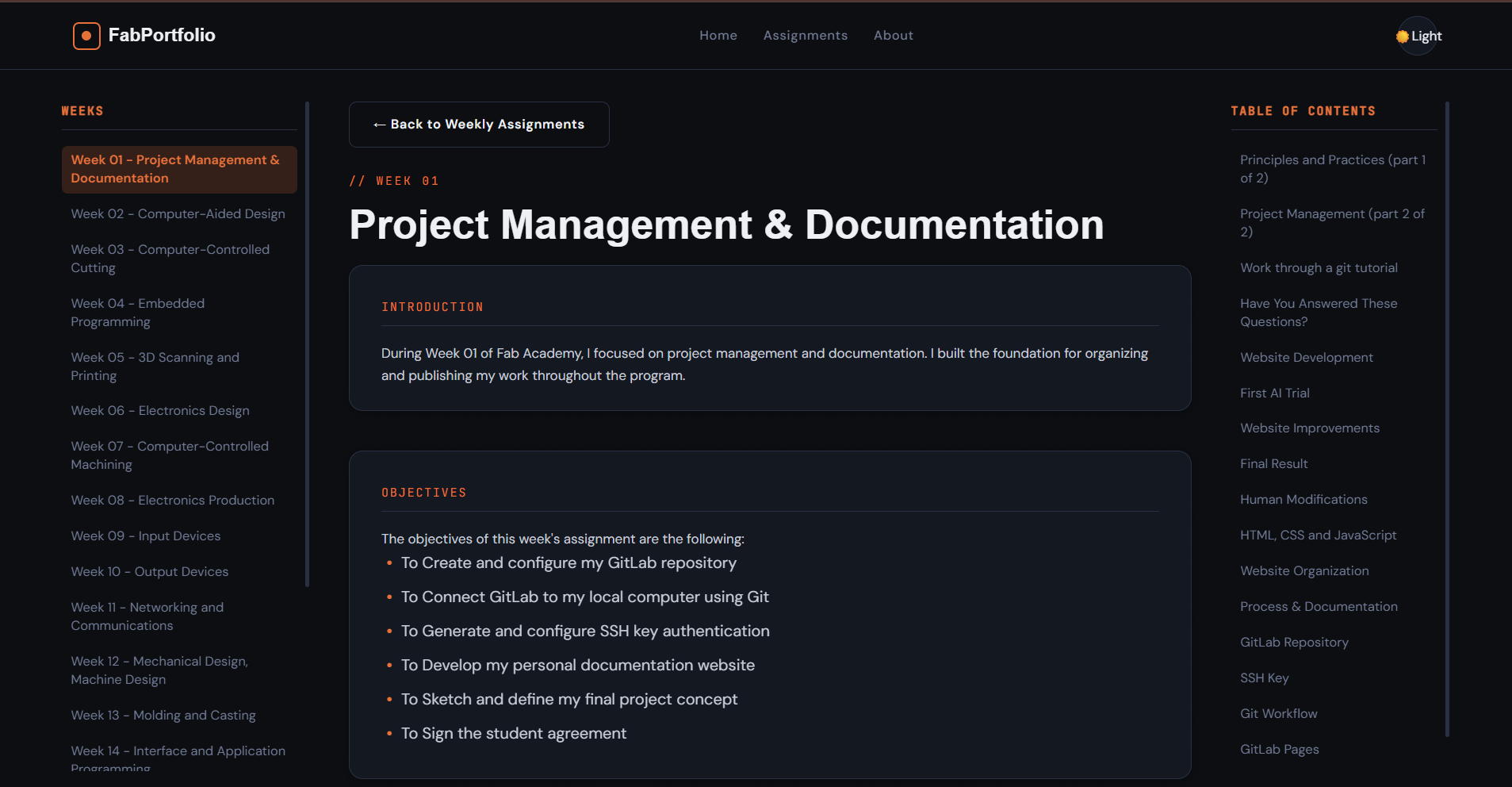 Three-column documentation layout
