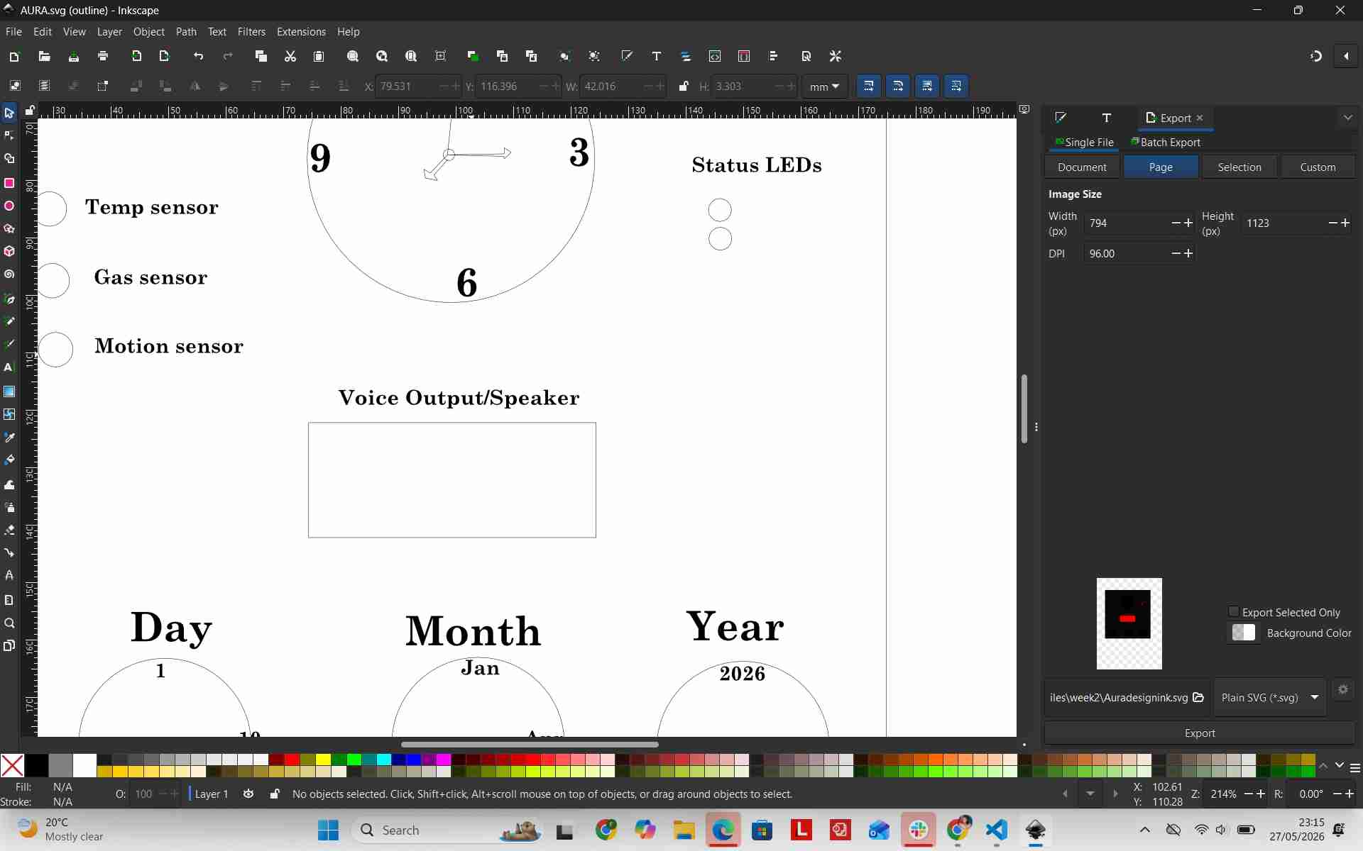 Vector image zoomed in showing clean lines