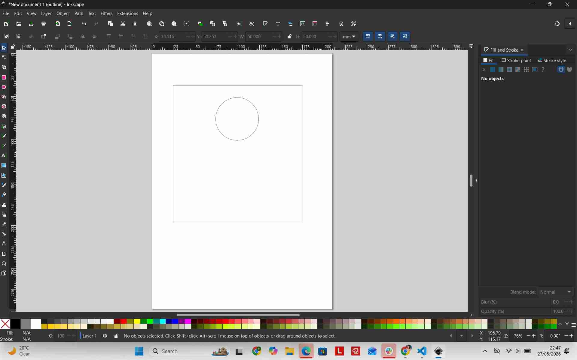 Hour disc circle creation