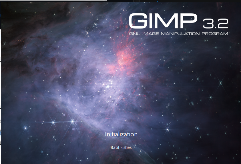 Launching GIMP