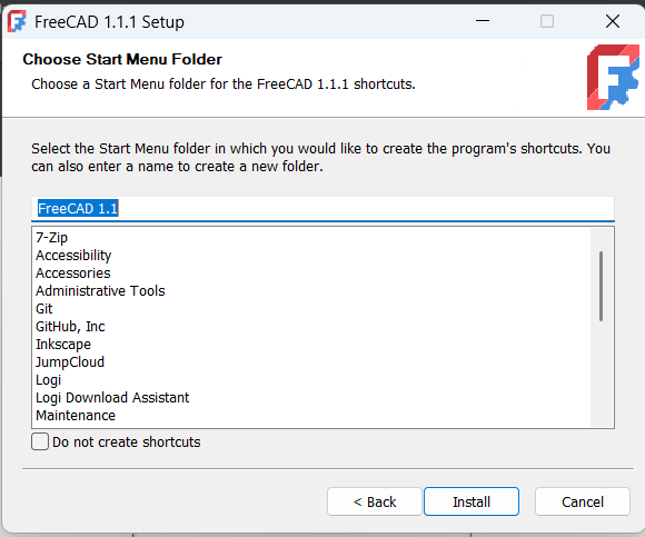 Installation folder configuration