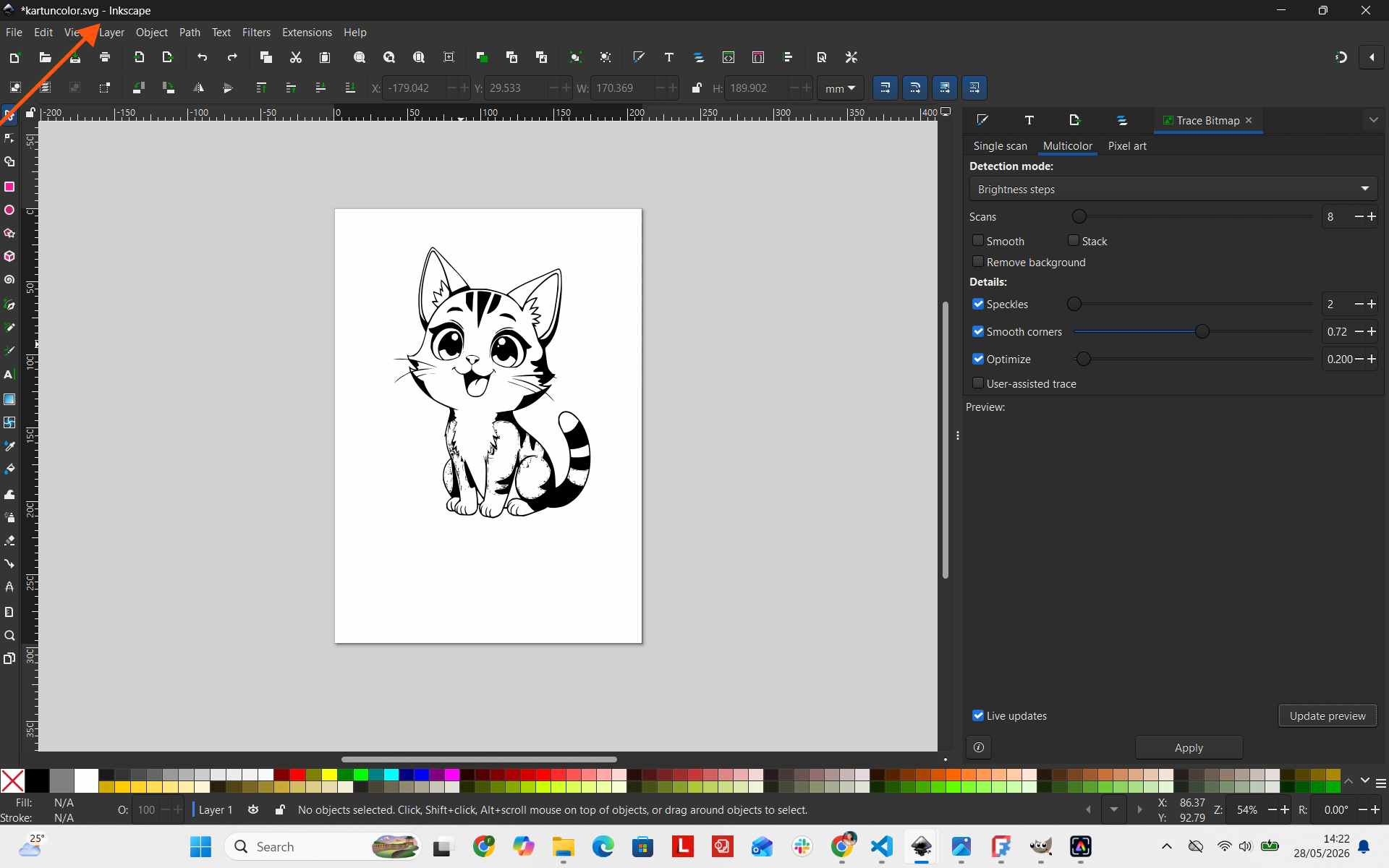 SVG file format saved