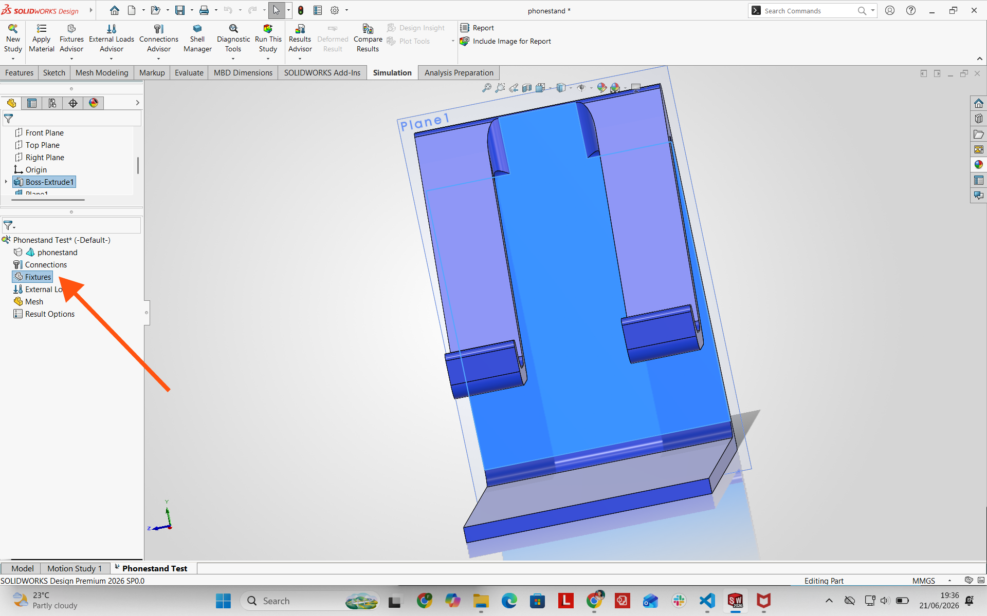 Selecting fixture tools