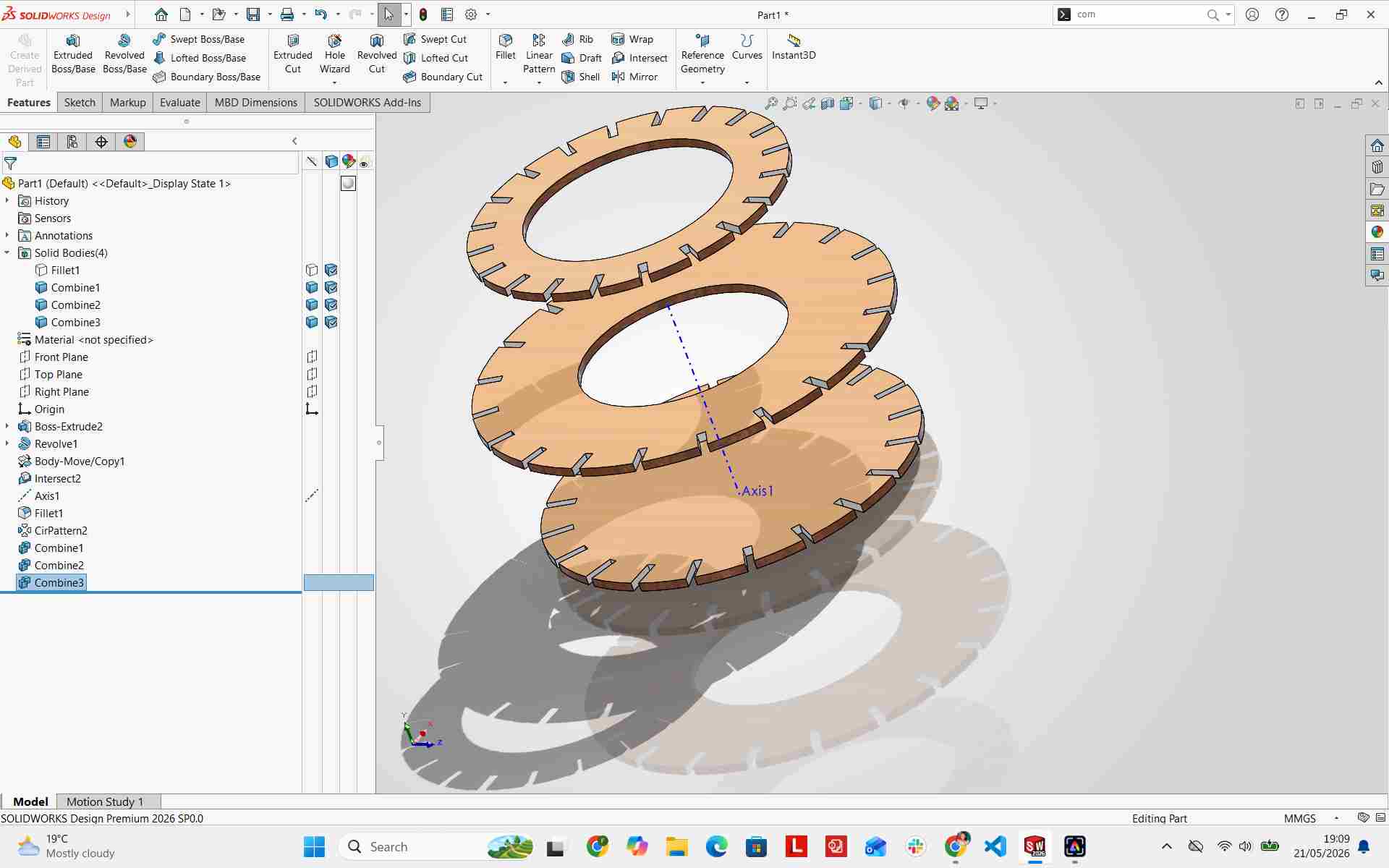 Combining ring bodies