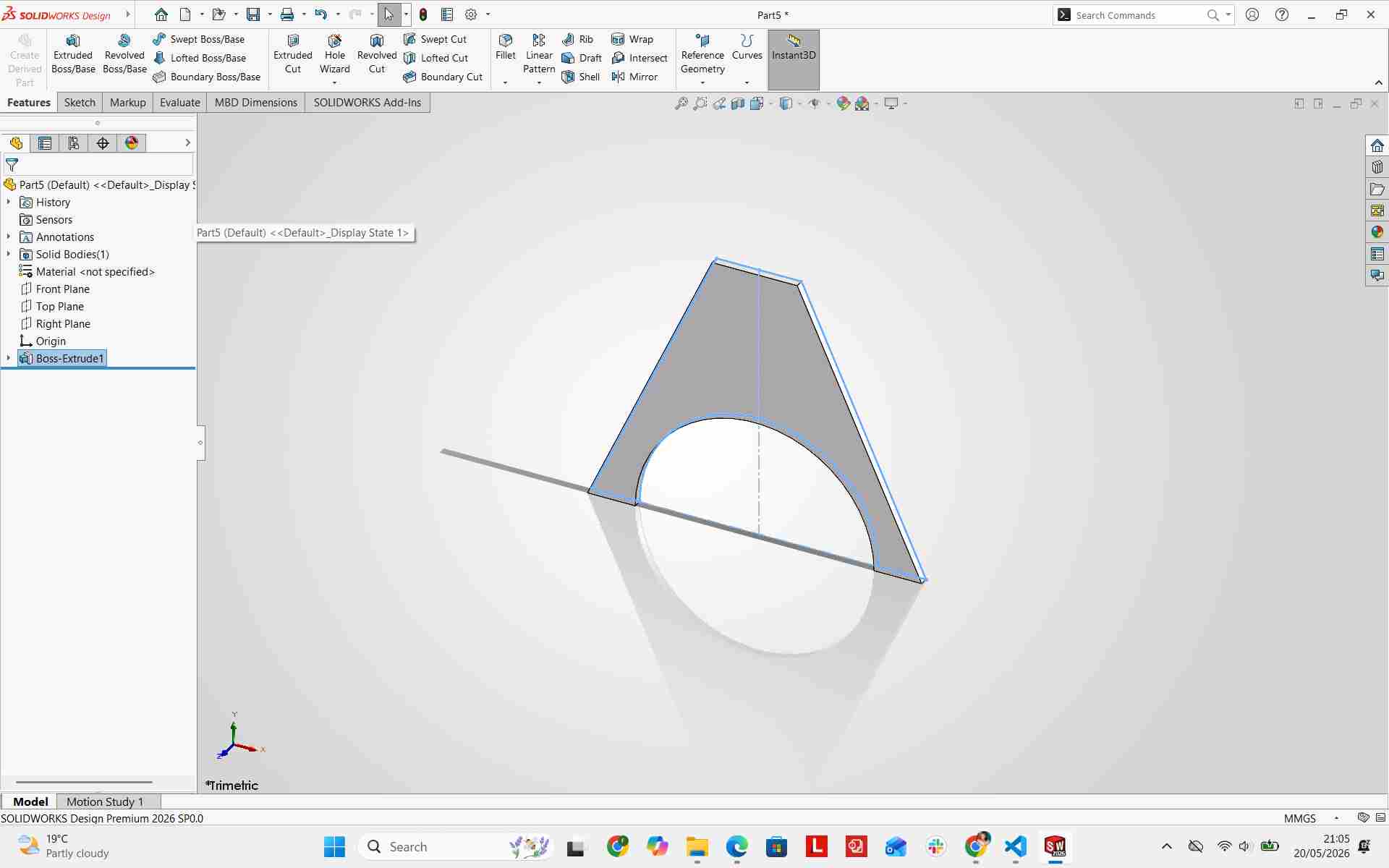 Second Leg Extrusion