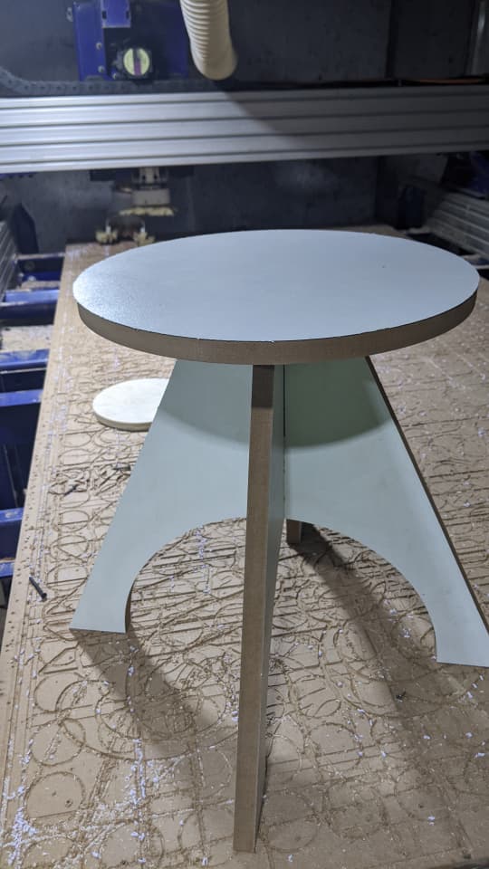 Final Assembled CNC Kitchen Stool