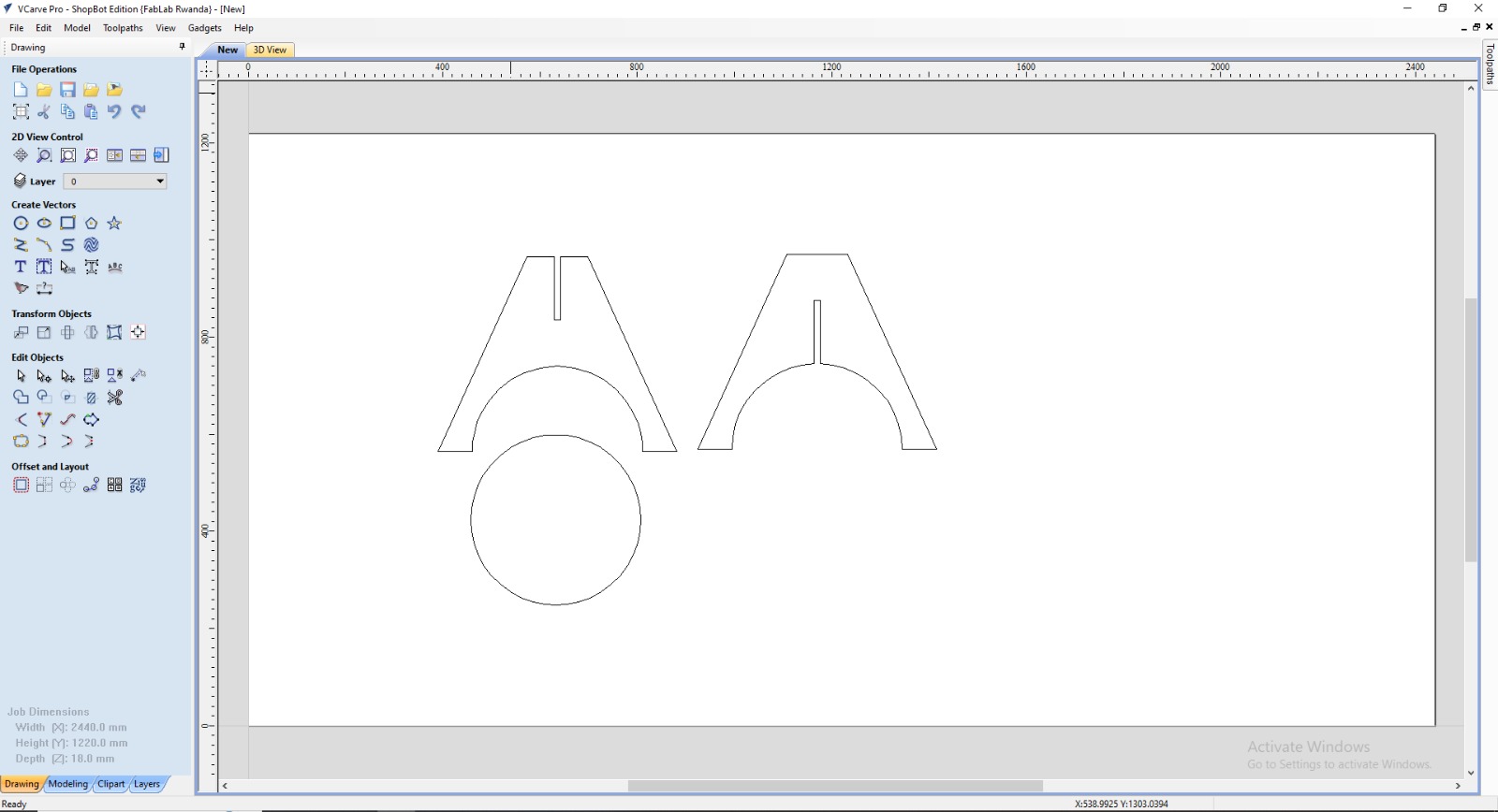 Importing DXF/Vectors into VCarve