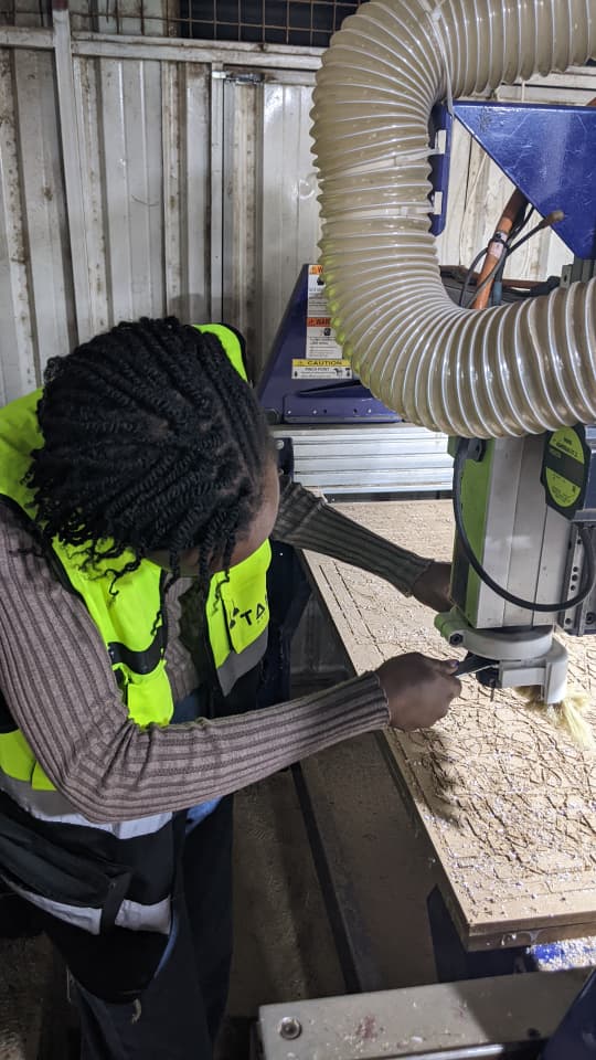 Tightening Collet Nut with Wrench