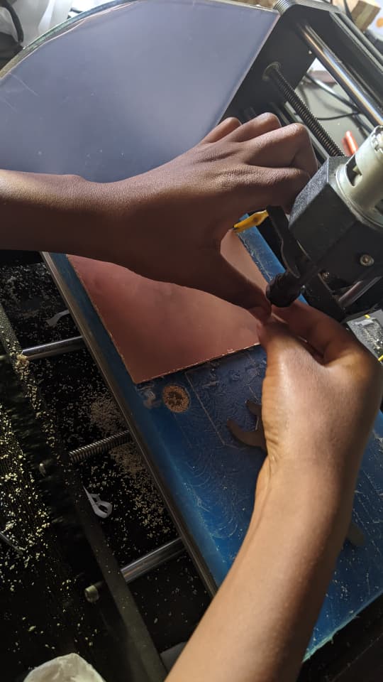Setting Z-Zero Contact Point on Copper Board