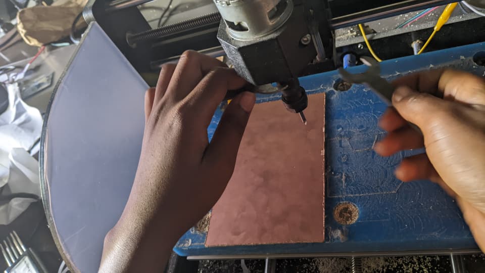Installing Milling Bit into Spindle Collet
