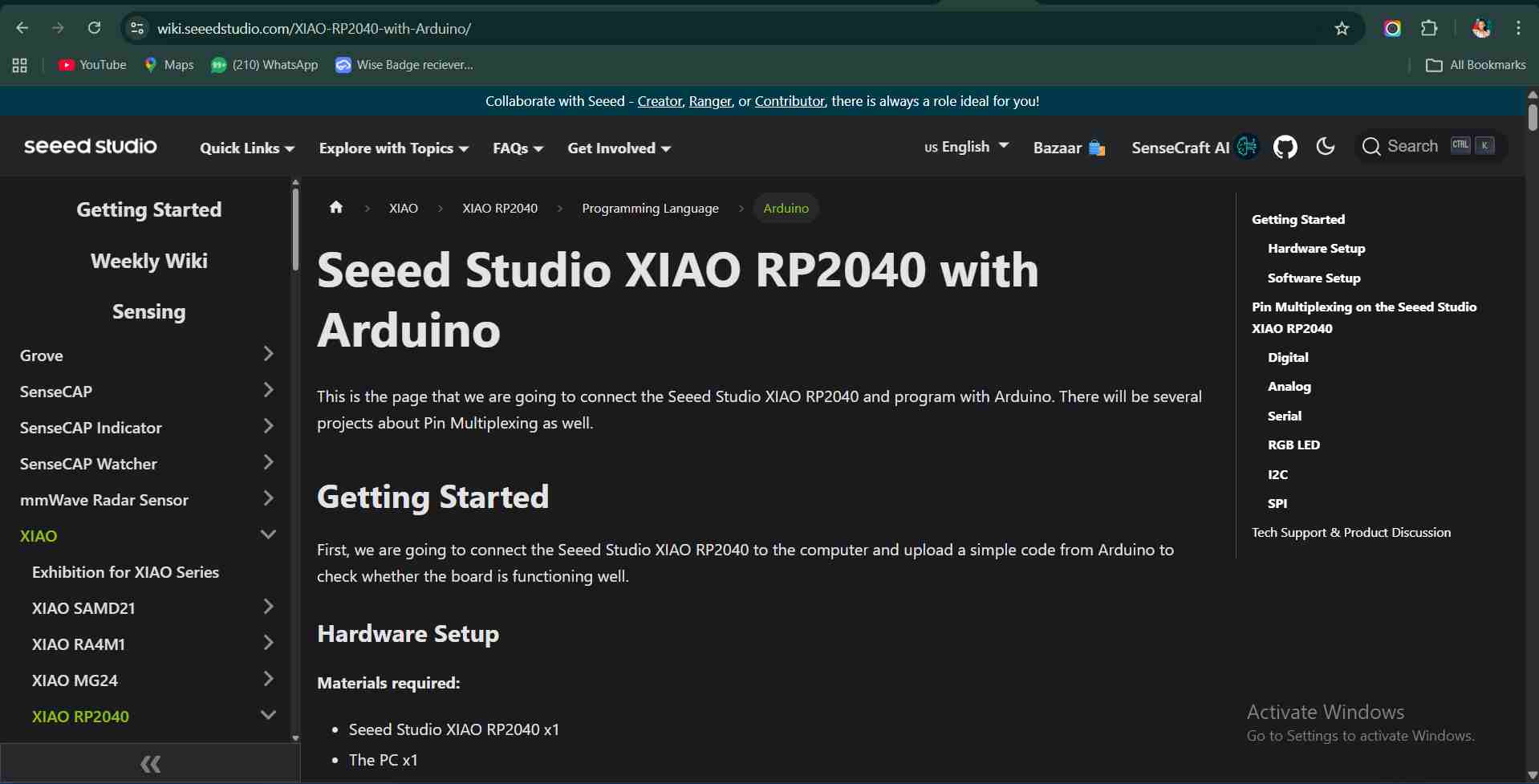 Seeed Studio RP2040 Wiki Documentation