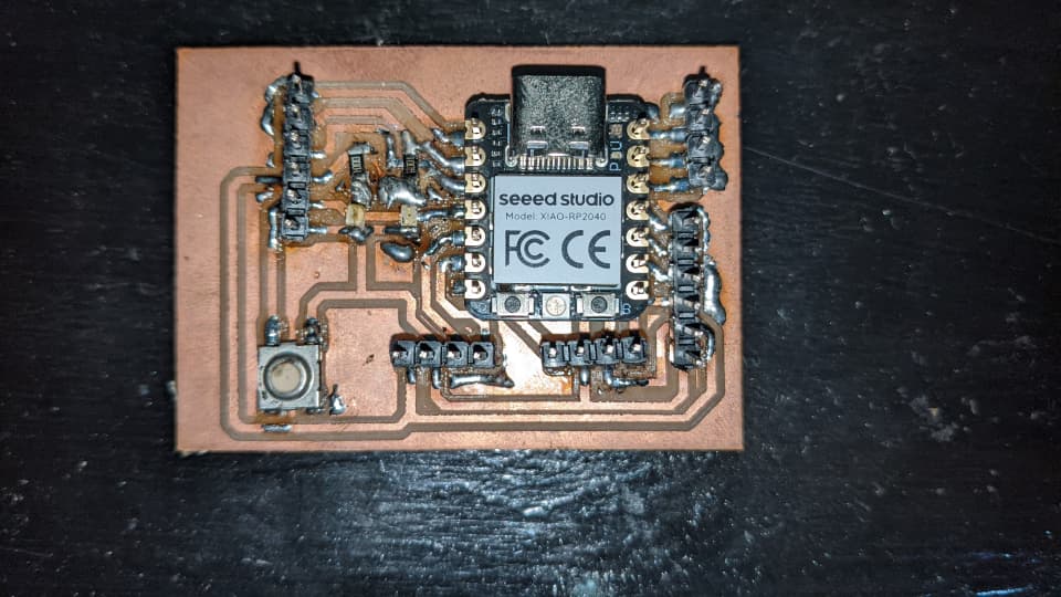 Milled custom power distribution PCB board
