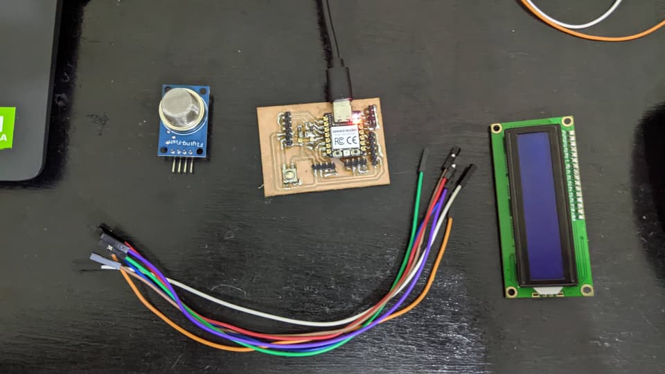 Component layout for XIAO RP2040 test