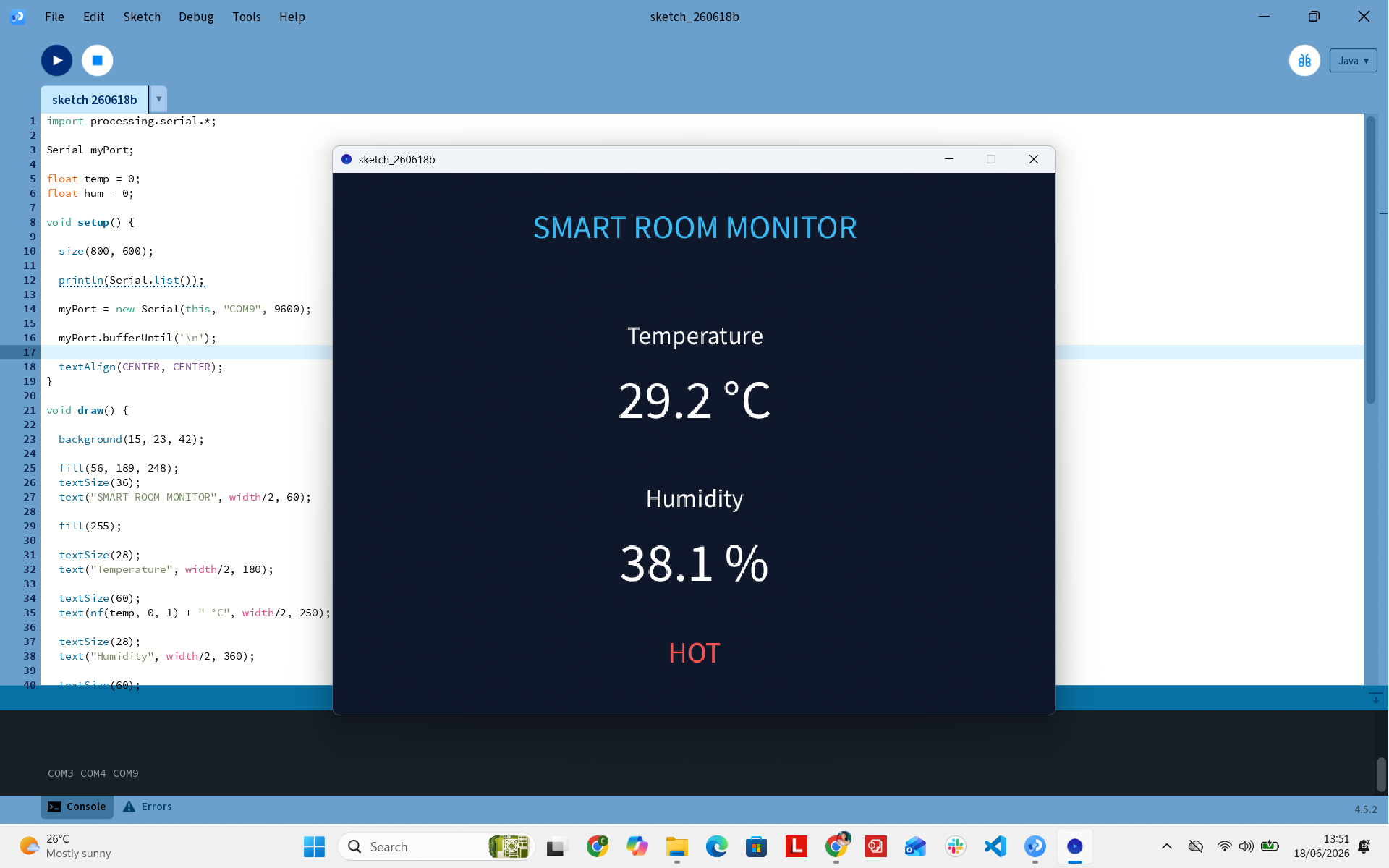 Hero Shot: Live Processing GUI Dashboard