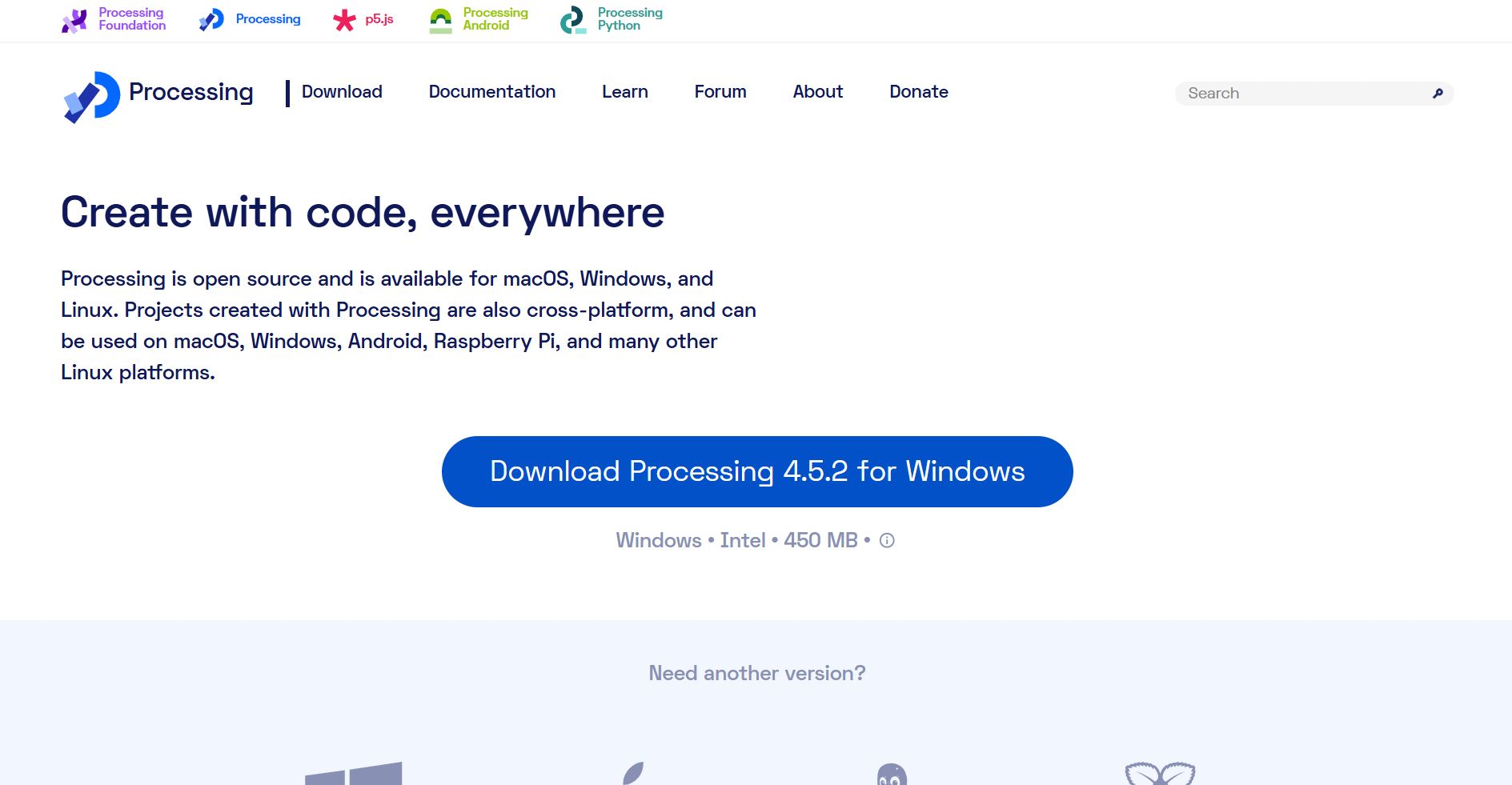 Processing download page