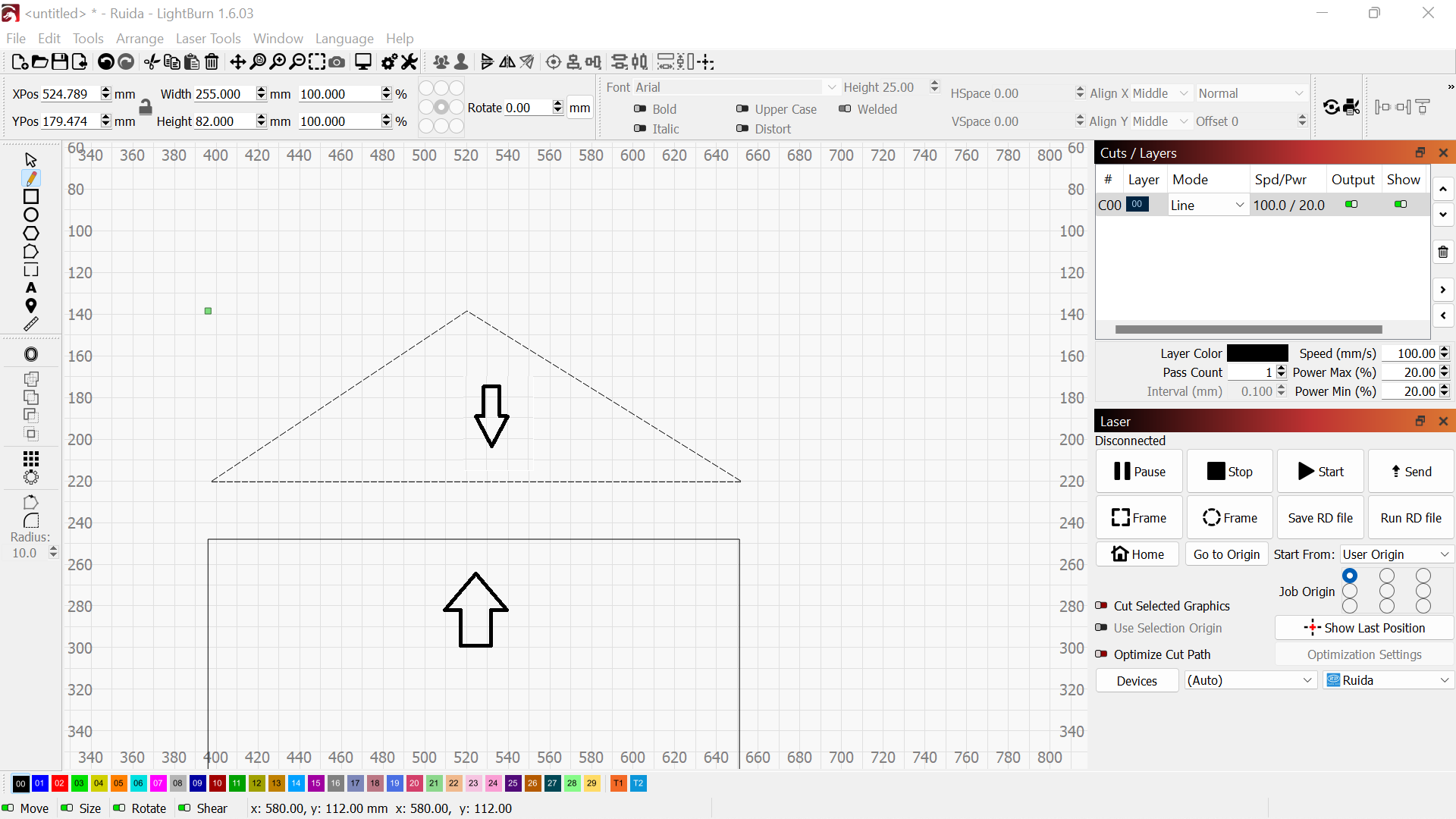 House shape arranged House shape arranged