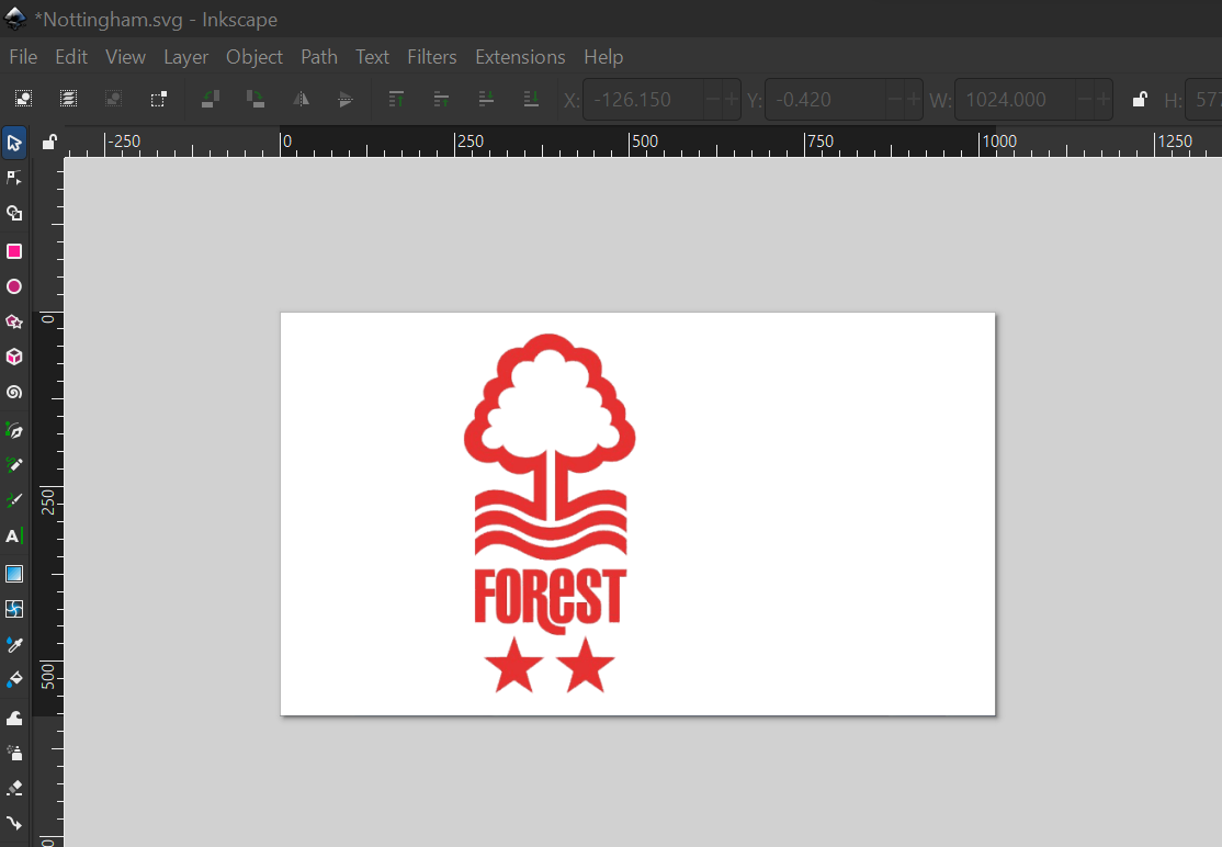 Finished traced vector open in Inkscape Finished traced vector open in Inkscape
