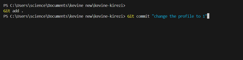 Git Commands Terminal