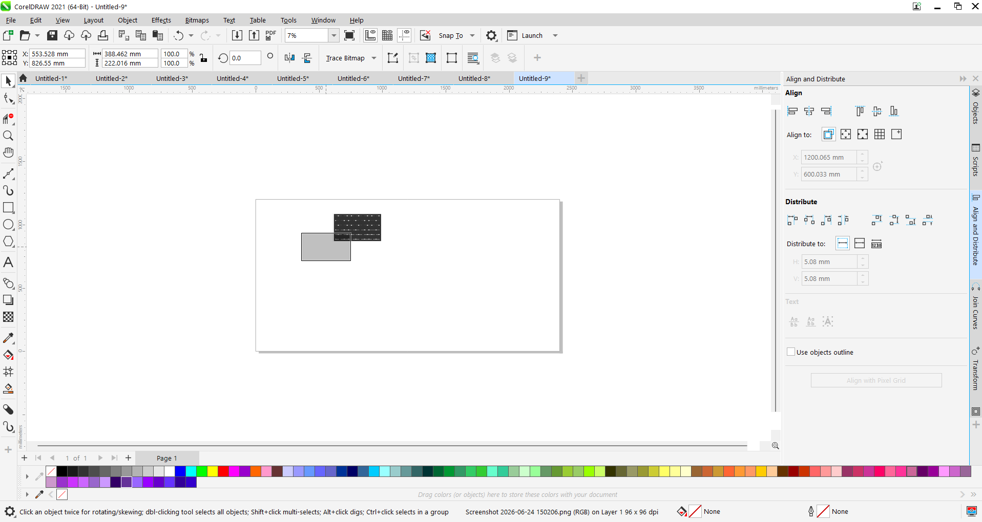 I started by importing a photo into CorelDRAW