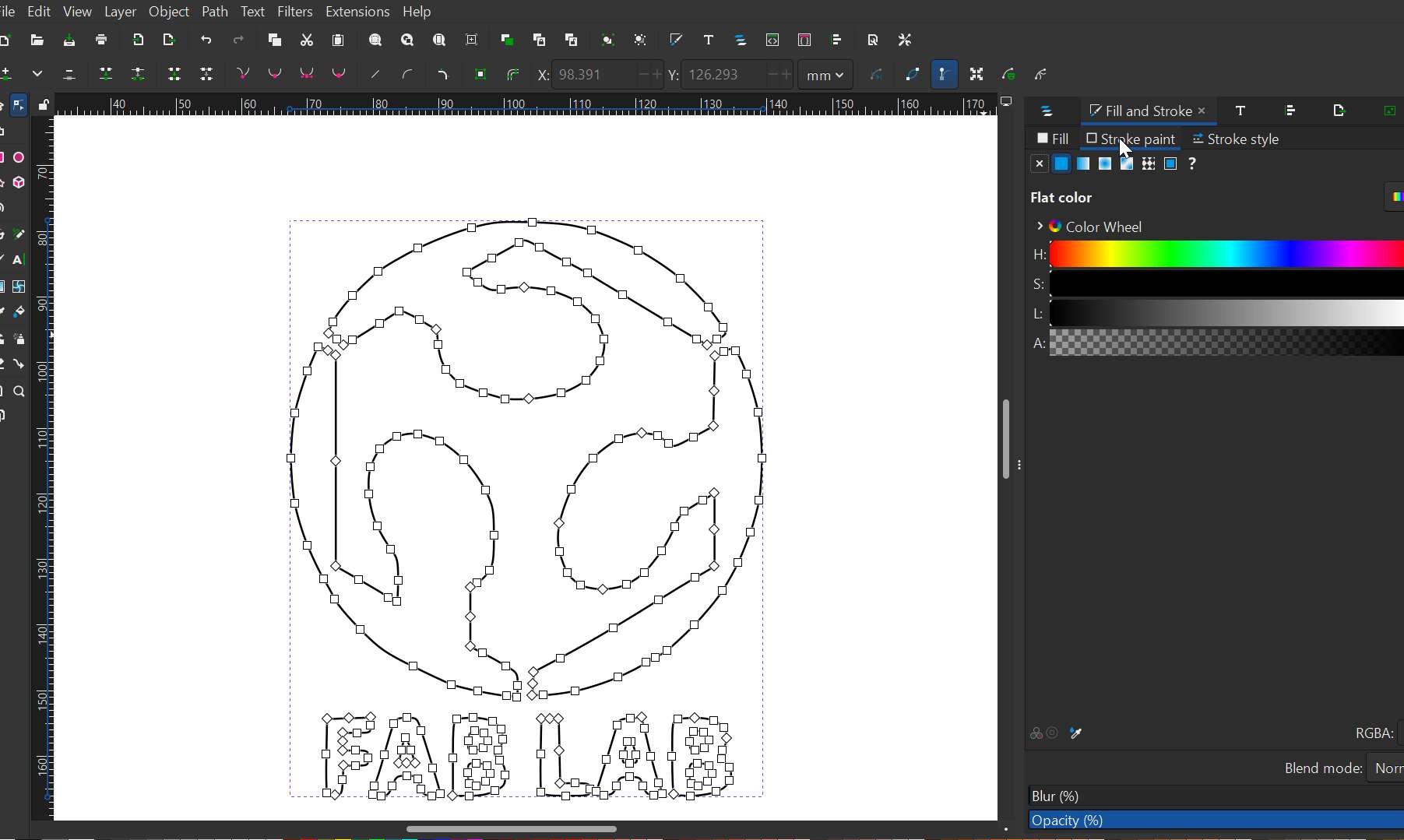 Image bitmap to vector path