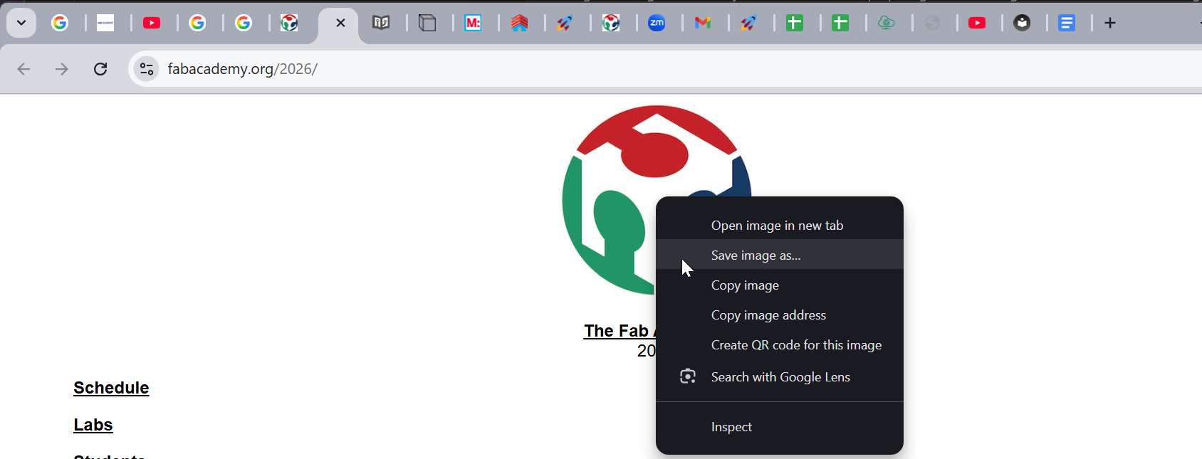 Downloead the logo from fabacademy.og and bring to the computer