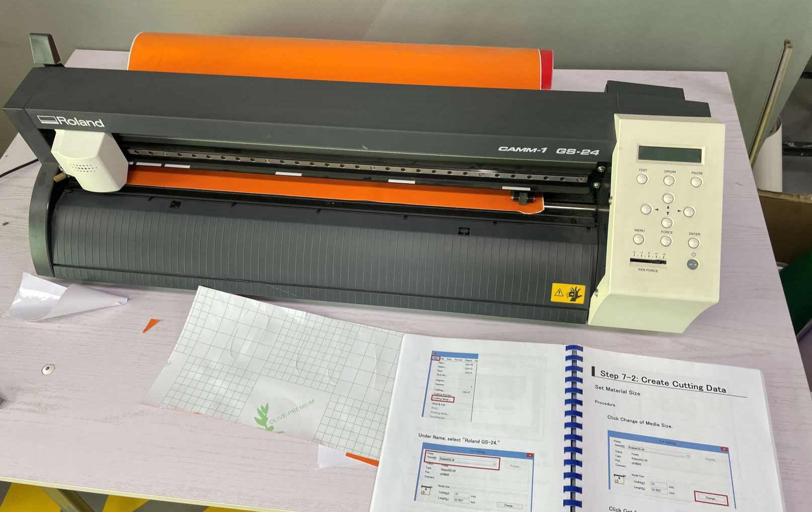 RolandG24 vinyl cutter