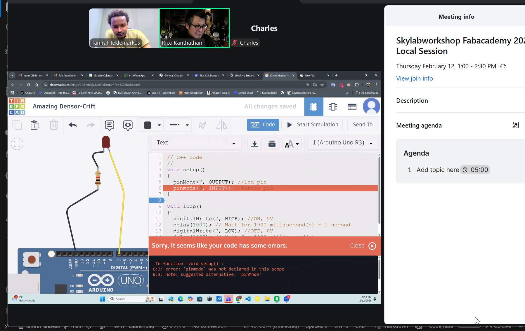 Rico and us on the electronics