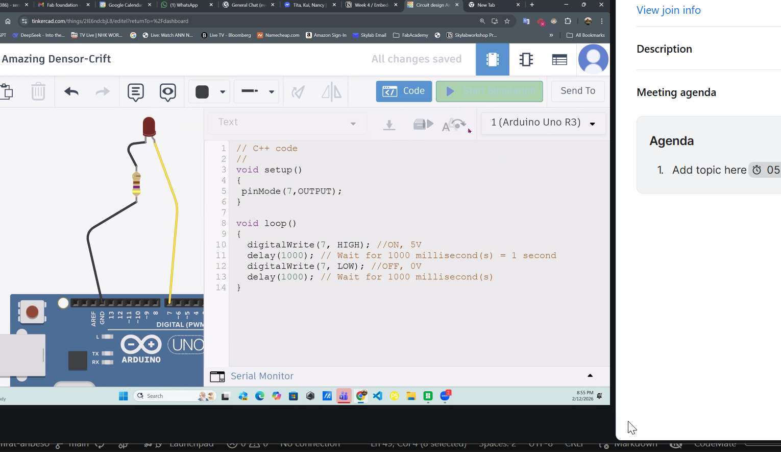 Rico and us on the electronics with components