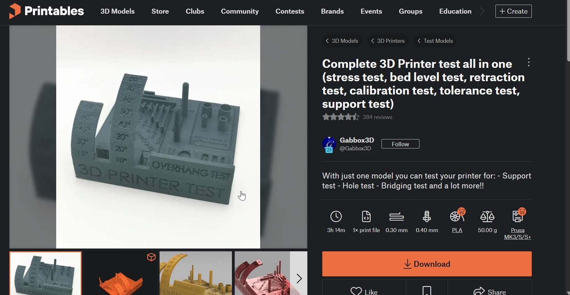 Downloading Testing Model