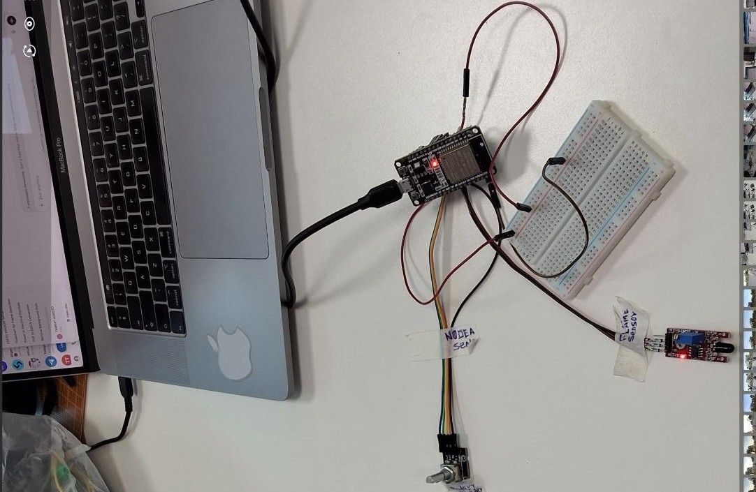 Breadboard used for 3V3 pin extension