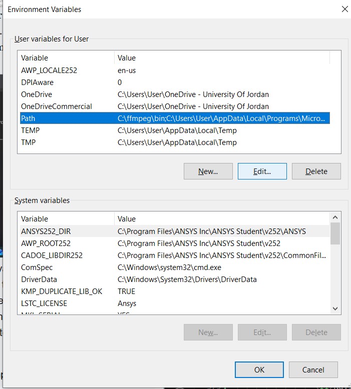 ffmpeg path environment variable