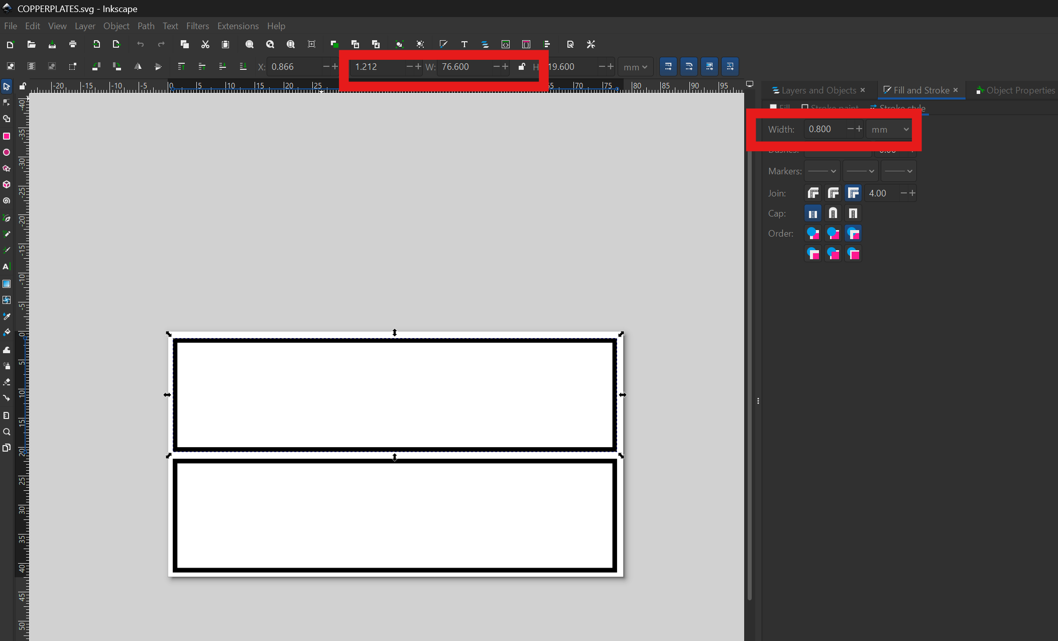 Inkscape post processing