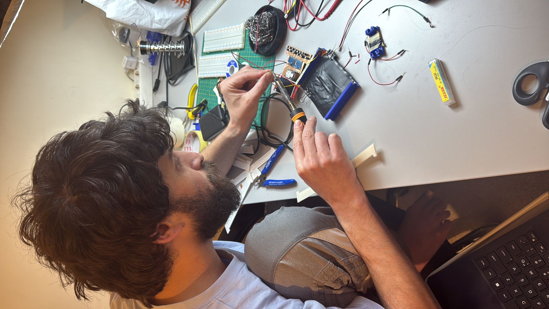 Soldering components