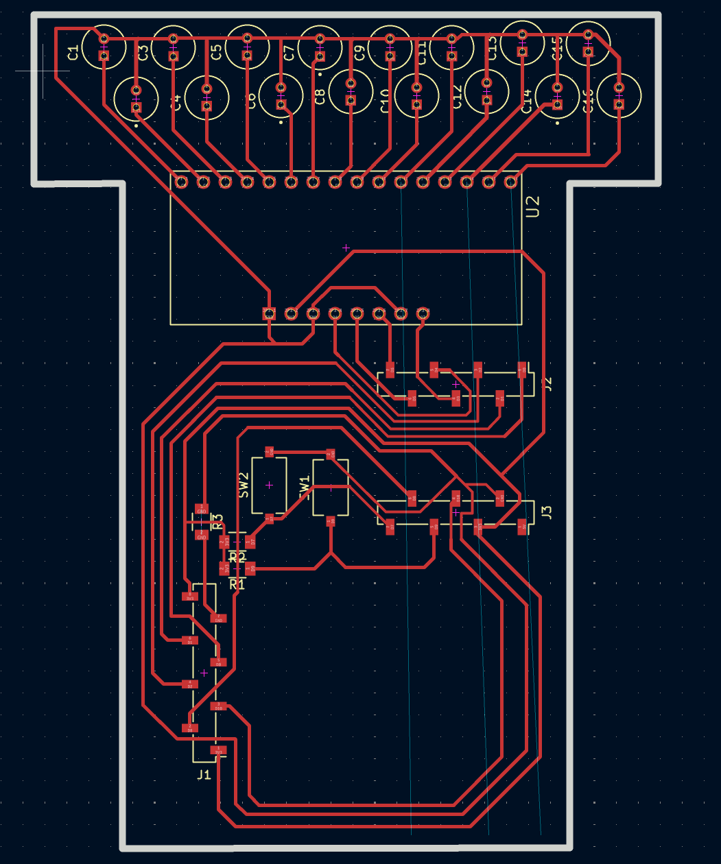Final PCB design - Front copper layer