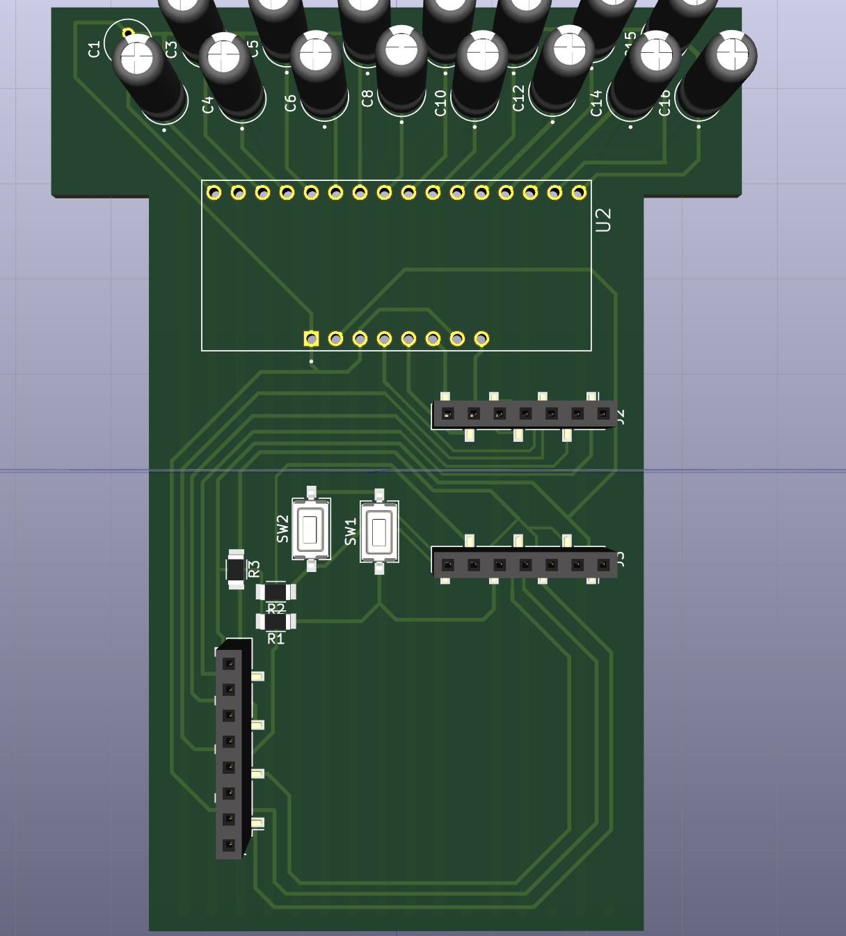 3D pcb preview front face