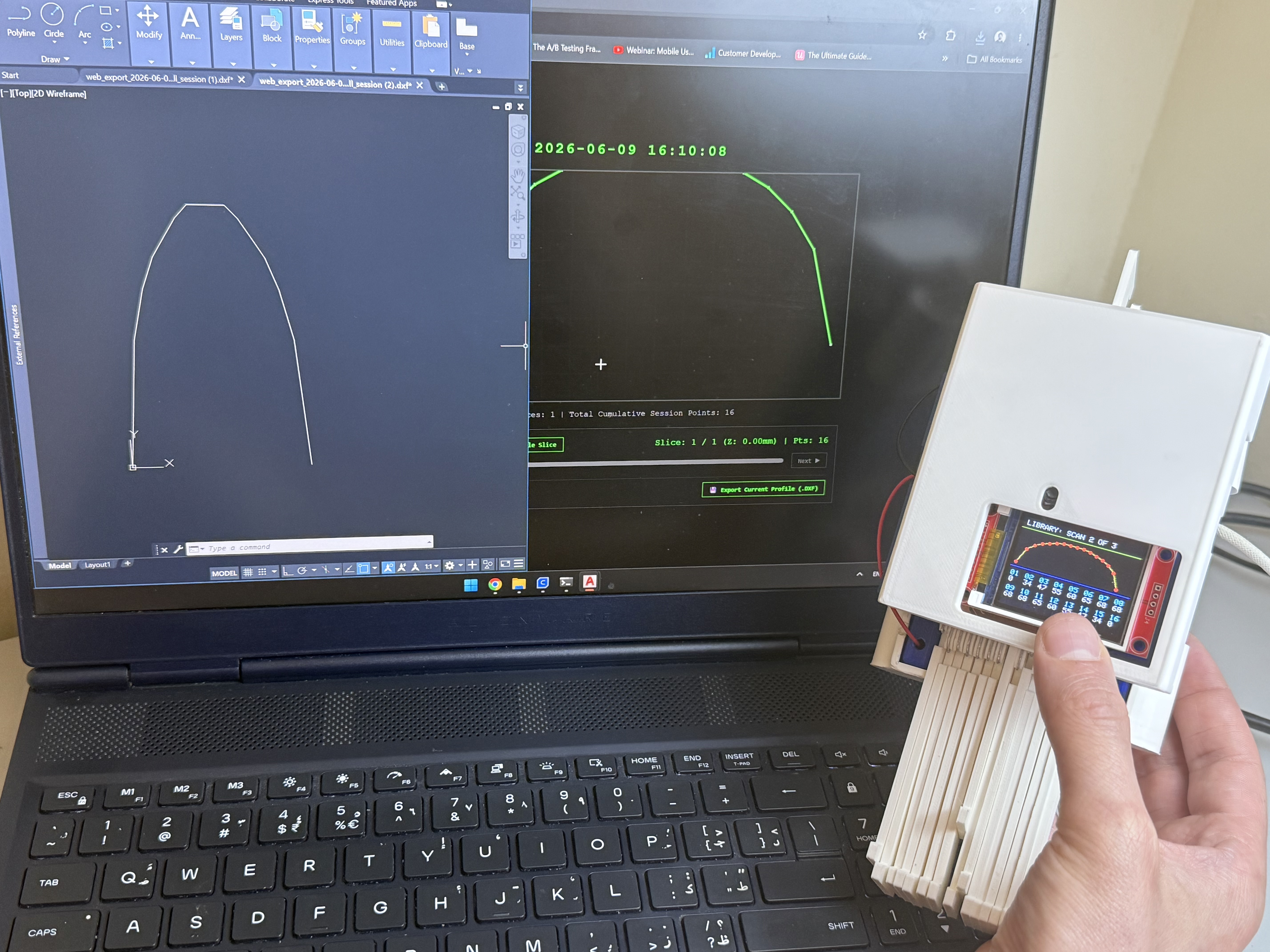 Final Project : The Digital Contour Gauge in Action