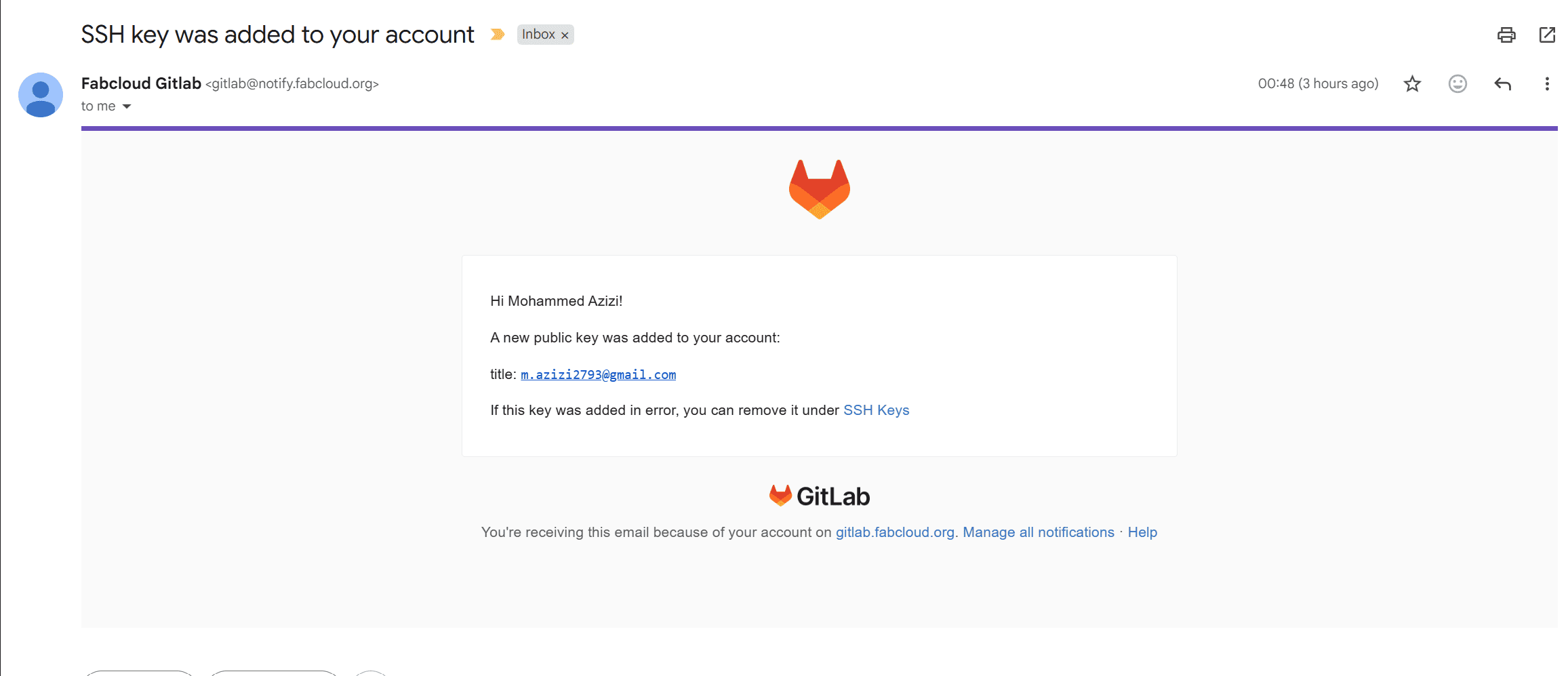 SSH public key confirmation