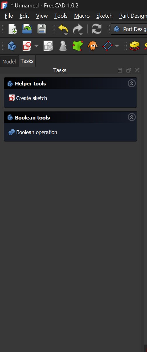 Tasks Toolbar (FreeCAD special feature-for me)