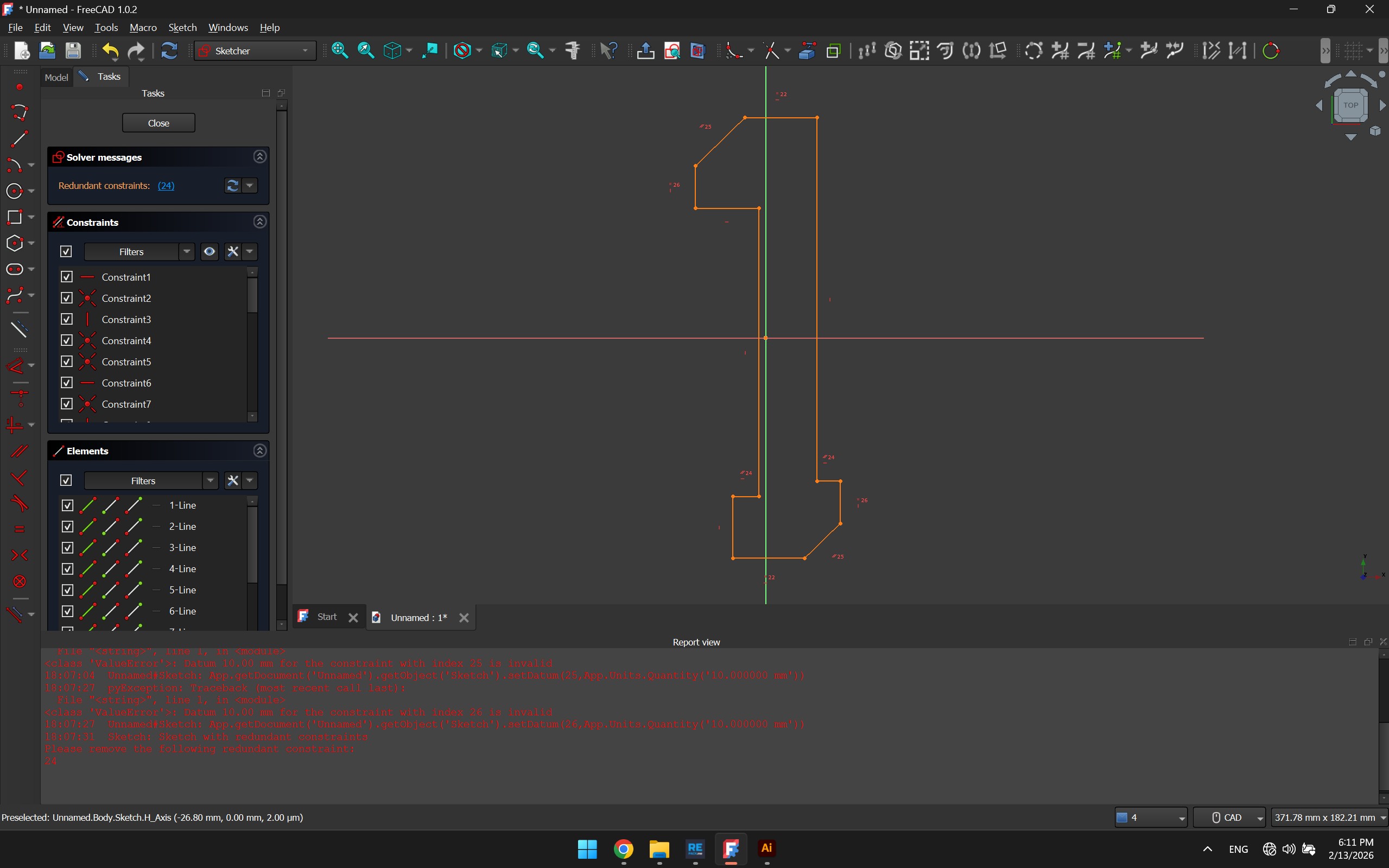 Placing Constraints