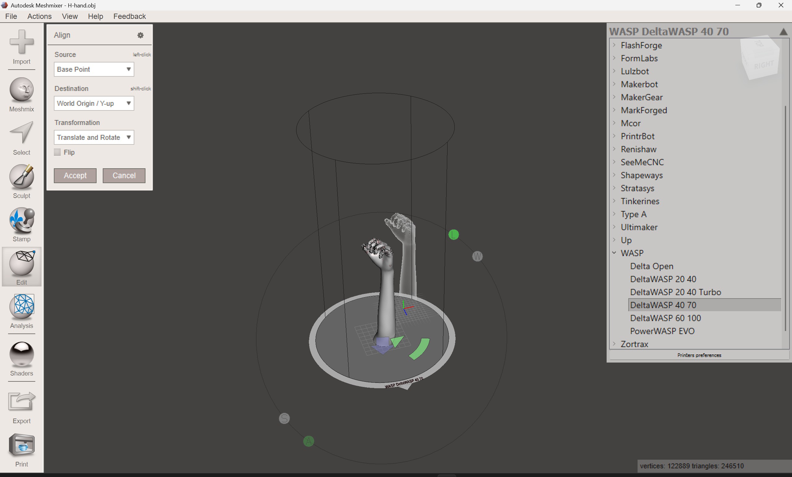 Aligning the 3D Model