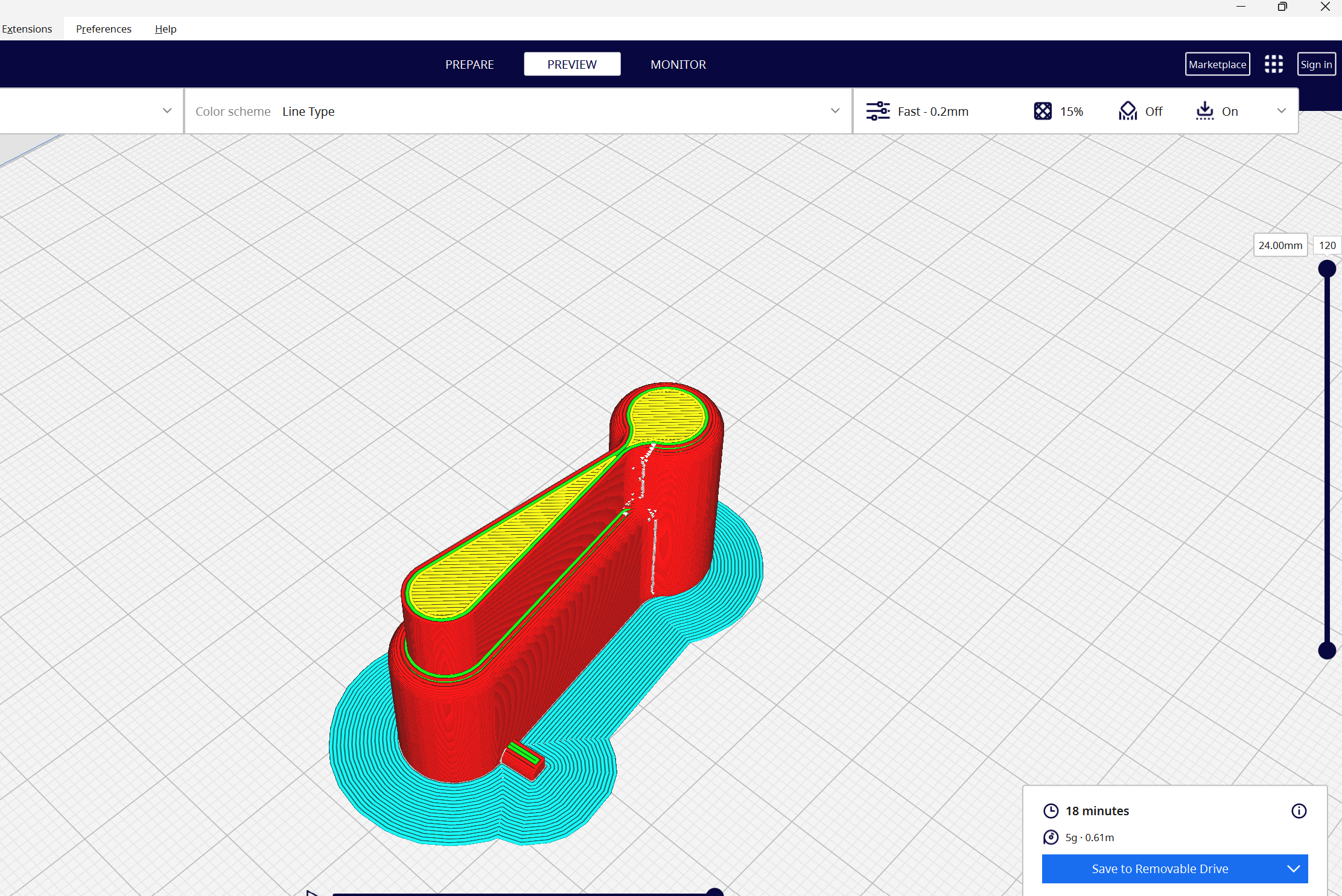 Slicing in Cura