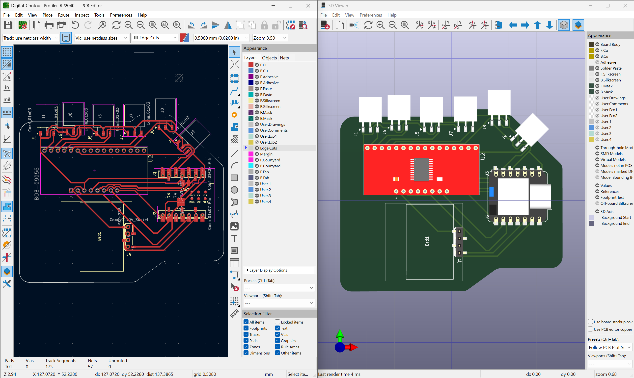 PCB Design with multiplexer V1