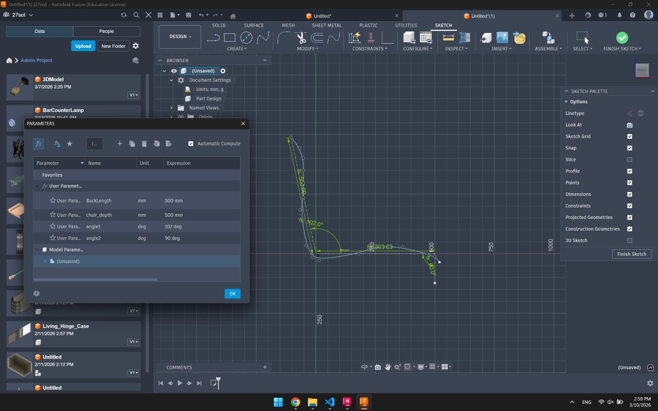 Defining fusion parameters and a journey of import/exporting dxfs 