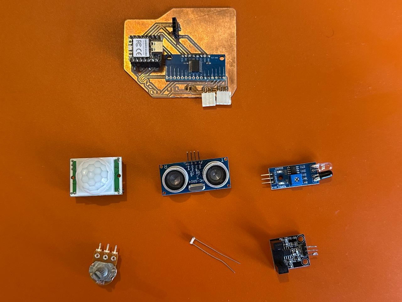 3 pin Sensors + the Ultrasonic Sensor (4pin)