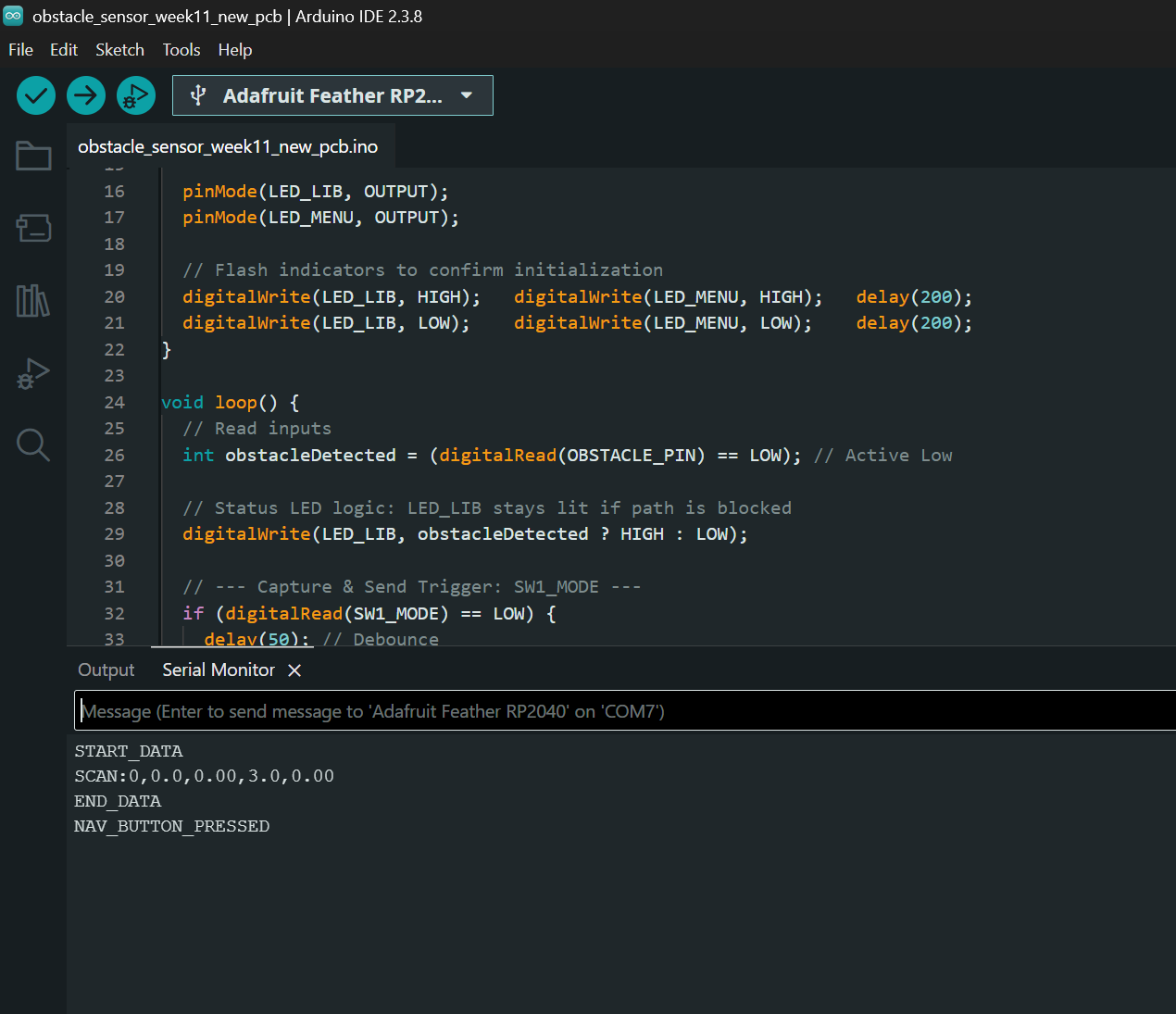 Verifying the code on RP2040 works
