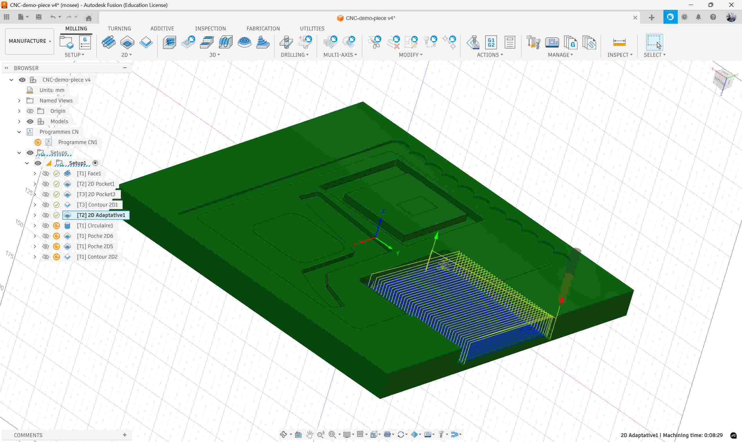 2D adaptive clearing: geometry